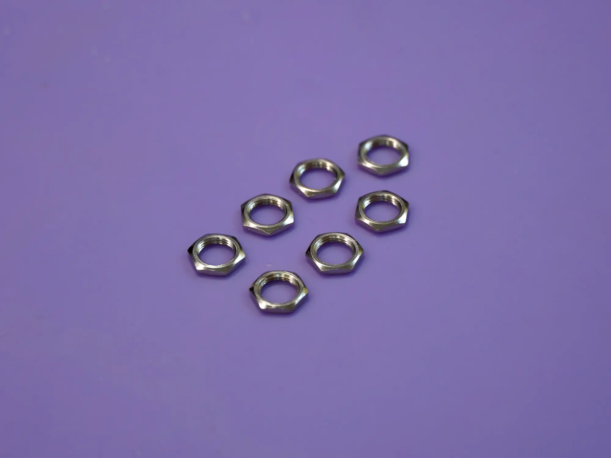 Hex nuts for 1/8" jacks